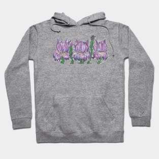 violets flower Hoodie